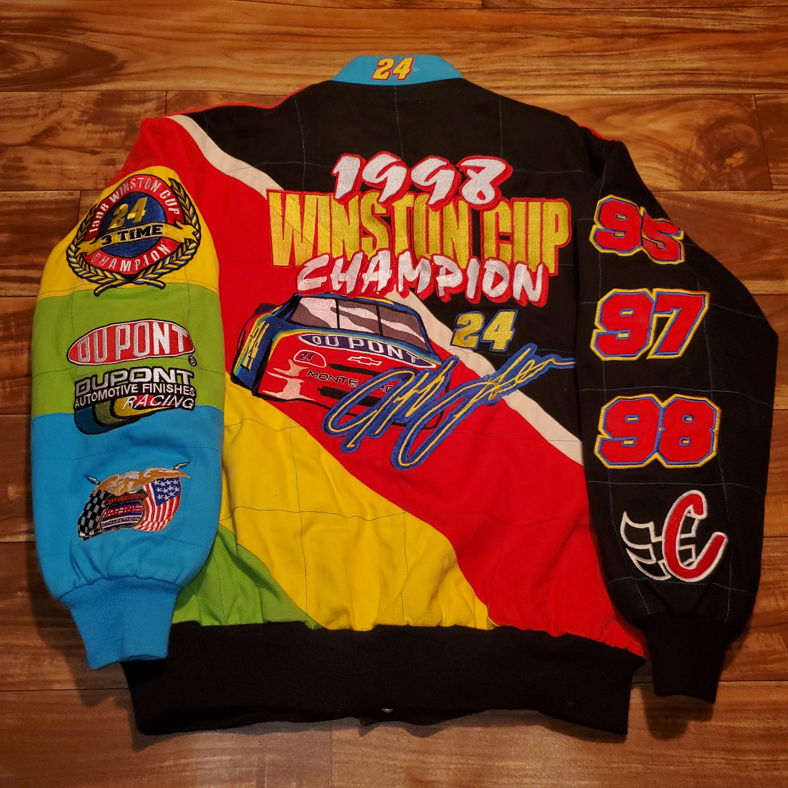 M - Vintage 1998 Jeff Gordon 3 Time Champion Jeff Hamilton Jacket – Twisted  Thrift