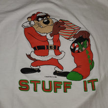 Load image into Gallery viewer, XXL - Vintage 1988 Taz Looney Tunes Christmas Santa Shirt