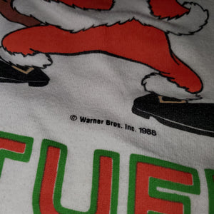 XXL - Vintage 1988 Taz Looney Tunes Christmas Santa Shirt