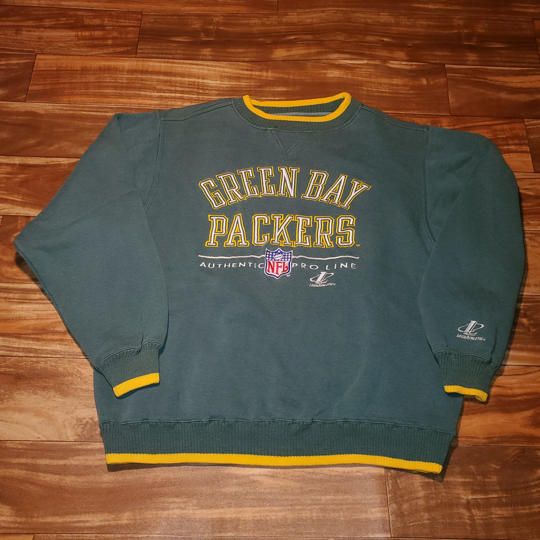 L - Vintage Packers Logo Athletic Crewneck