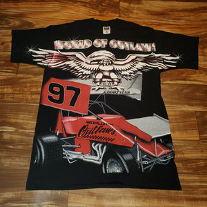 L - Vintage 1995 Racing World Of Outlaws Shirt