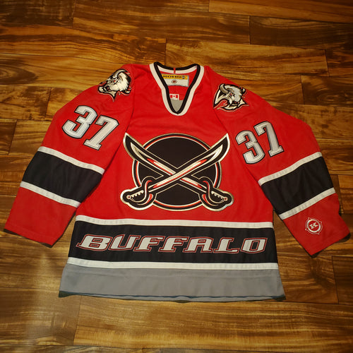 M/L - Buffalo Sabres Curtis Brown Stitched Jersey