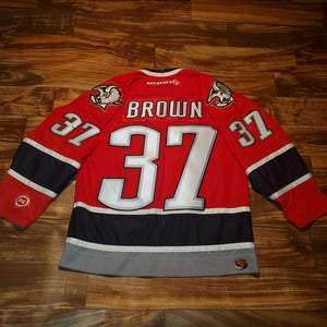 M/L - Buffalo Sabres Curtis Brown Stitched Jersey
