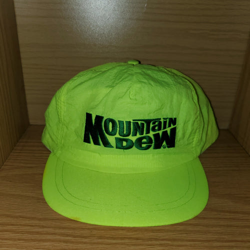 Vintage Mountain Dew Soda Advertisement Hat