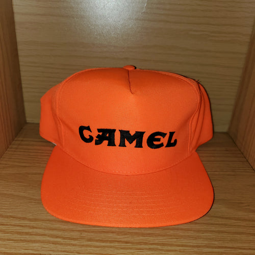 Vintage Orange Camel Snapback Hat