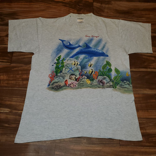 L - Vintage 1993 Nature Sea Fish Shirt