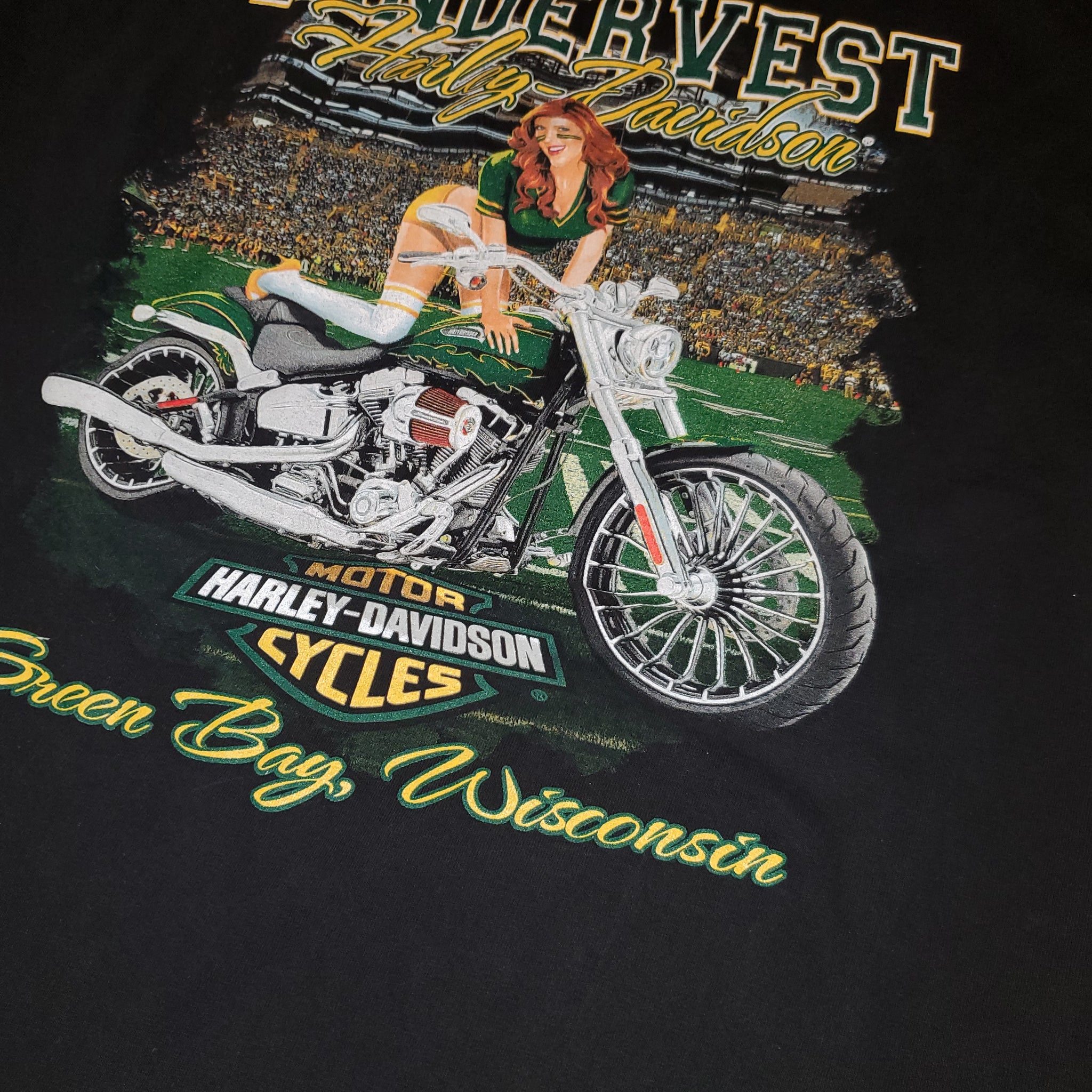 L - Harley Davidson Green Bay WI Shirt – Twisted Thrift