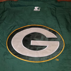 XL - Green Bay Packers Starter Pullover Front Pocket Jacket