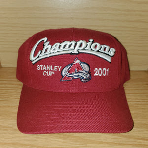 Vintage 2001 Colorado Avalanche Champions NHL Hat