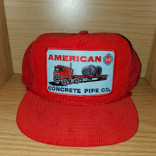 Load image into Gallery viewer, Vintage American Concrete Pipe Co Trucker Hat