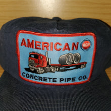 Load image into Gallery viewer, Vintage American Concrete Pipe Co Corduroy Hat