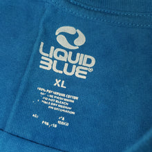 Load image into Gallery viewer, XL - Liquid Blue Space Tie Dye Shirt