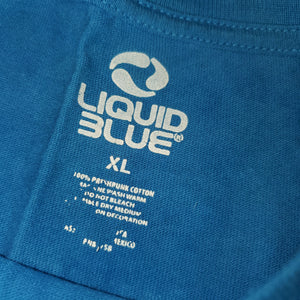 XL - Liquid Blue Space Tie Dye Shirt
