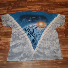 Load image into Gallery viewer, XL - Liquid Blue Space Tie Dye Shirt
