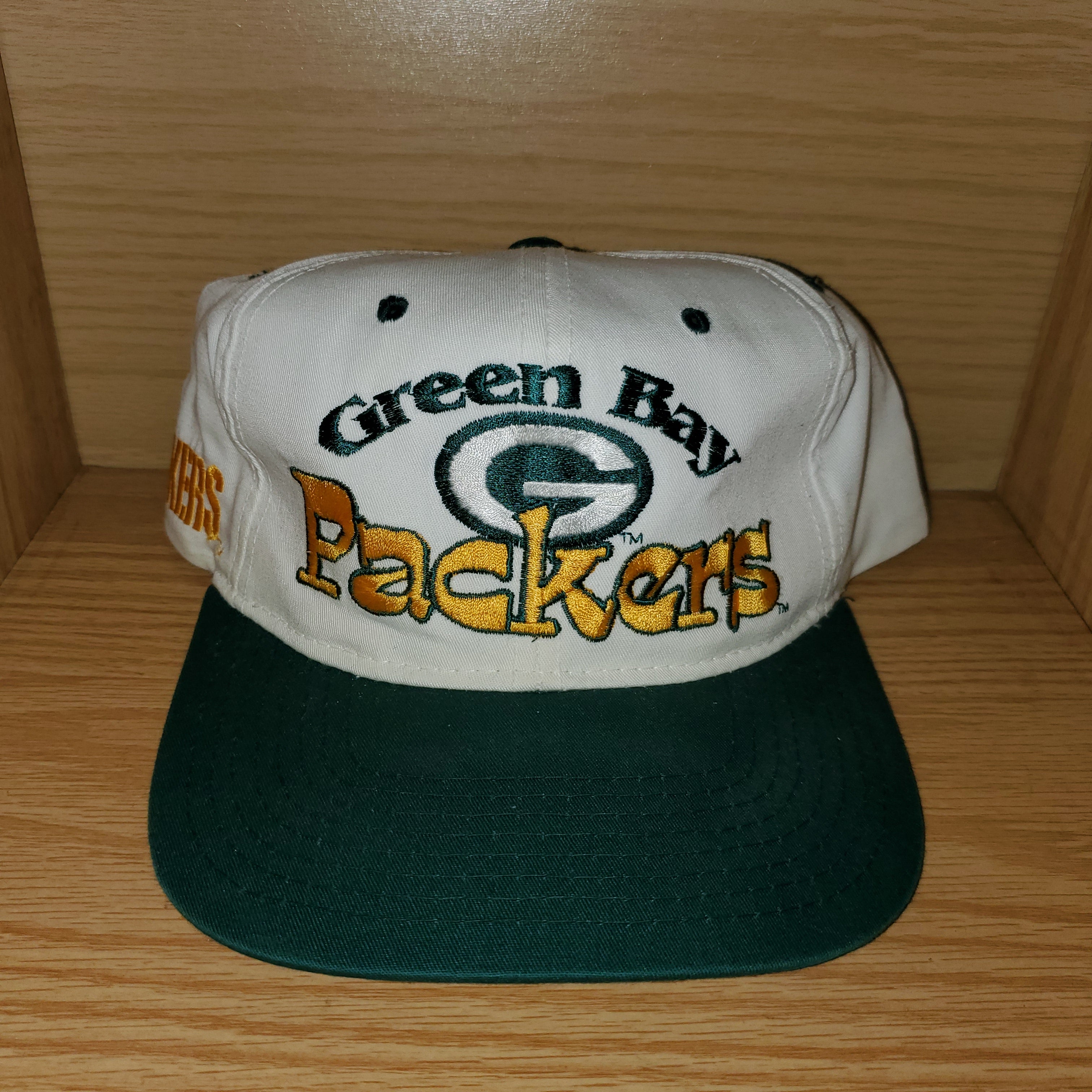 Vintage Green Bay Packers White Leather Hat – Twisted Thrift