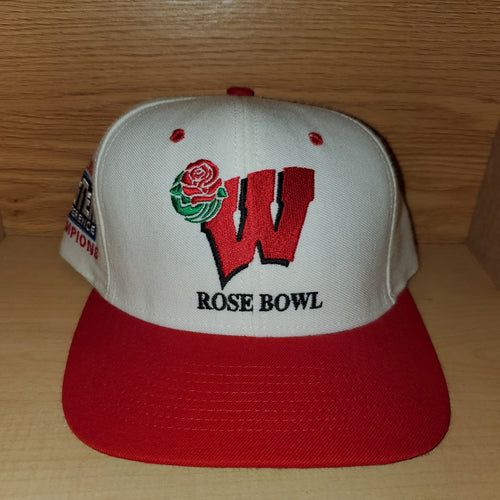 Vintage Wisconsin Badgers Rose Bowl Big Ten Nutmeg Snapback