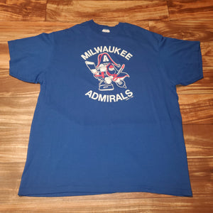 L/XL - Vintage Rare Milwaukee Admirals Hockey Team Shirt