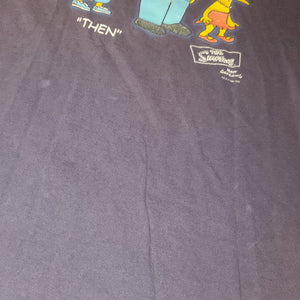 XL - Vintage 2001 The Simpsons "Now" & "Then" Shirt