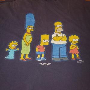 XL - Vintage 2001 The Simpsons "Now" & "Then" Shirt