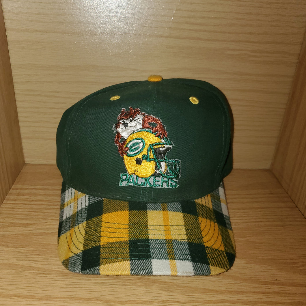 Vintage Green Bay Packers Looney Tunes Plaid Hat