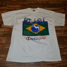 Load image into Gallery viewer, XL - Vintage 2002 Brasil FIFA World Cup Soccer Shirt