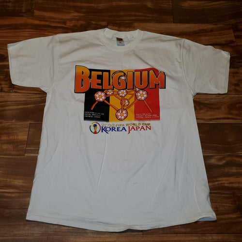 XL - Vintage 2002 Belgium FIFA World Cup Soccer Shirt