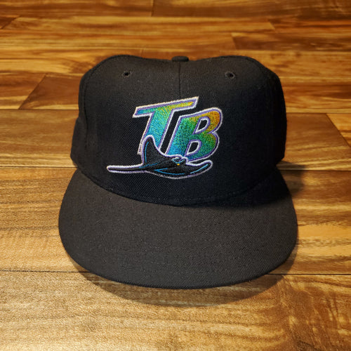 NEW Vintage Tampa Bay Rays MLB Fitted Hat Size 6 ⅞