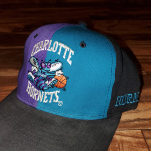 Vintage Charlotte Hornets Color Block Starter Hat