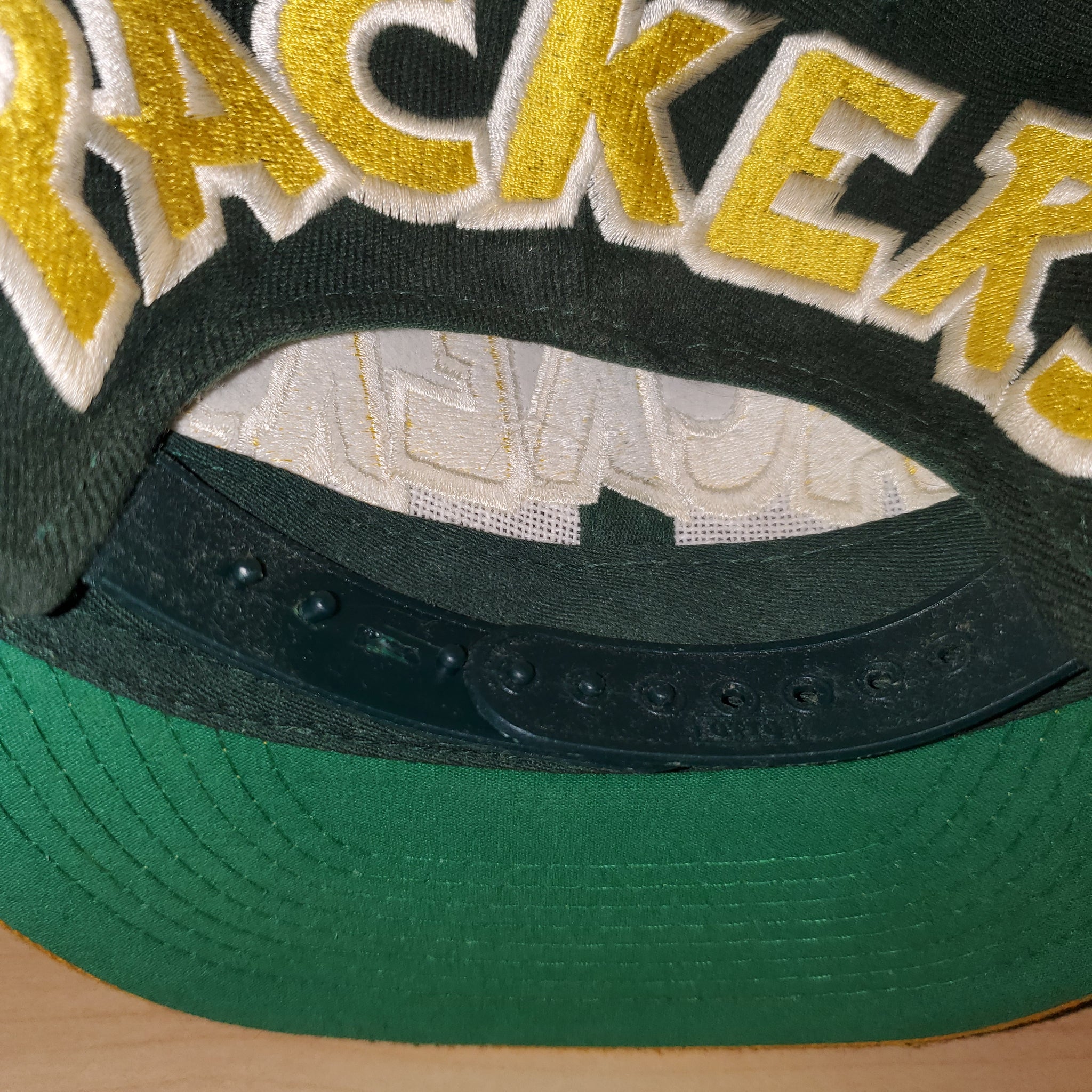 Vintage Rare Green Bay Packers ANNCO Black Wool Blend Arch Sports