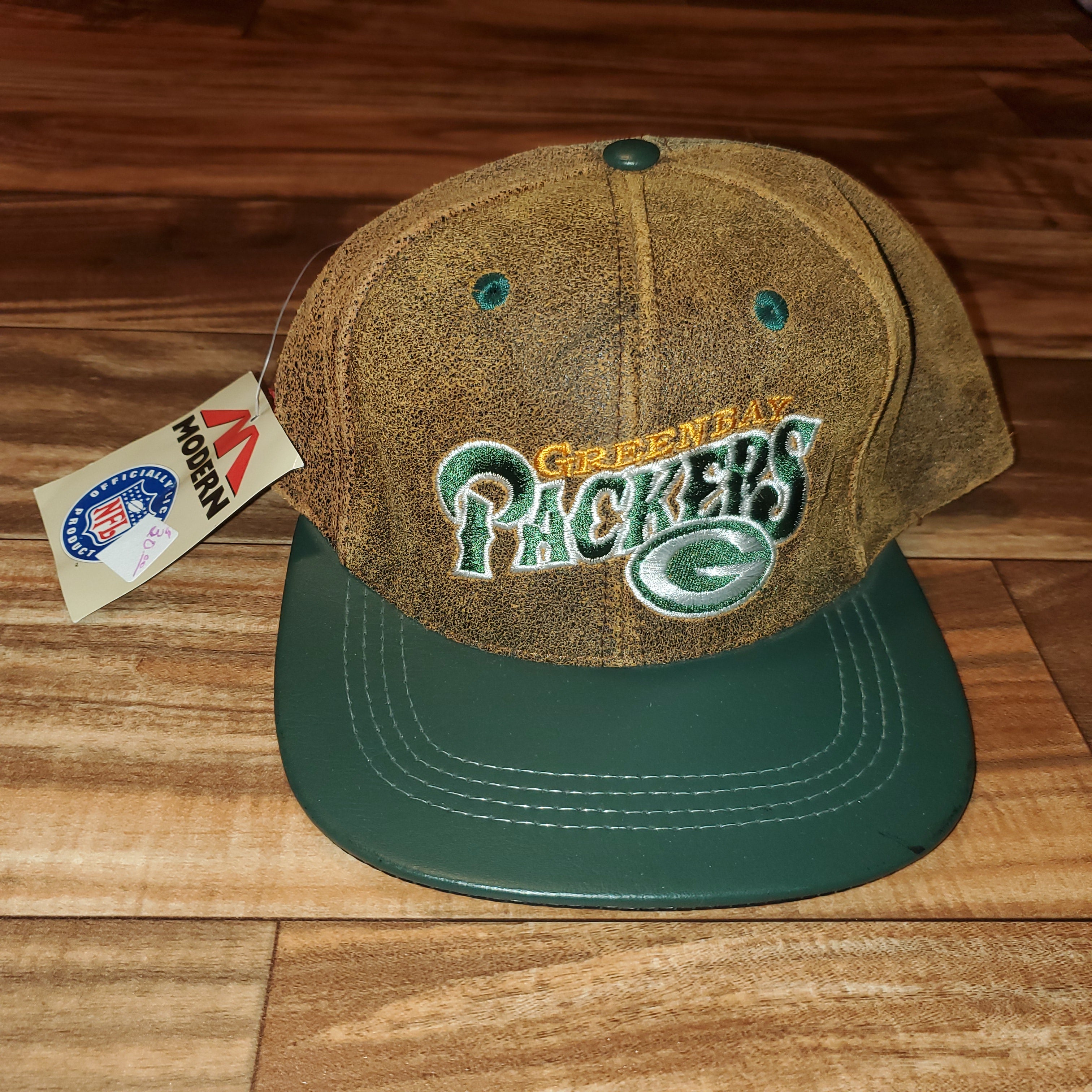 Vintage Green Bay Packers White Leather Hat – Twisted Thrift