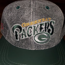 Load image into Gallery viewer, Vintage Green Bay Packers Grey Leather Hat