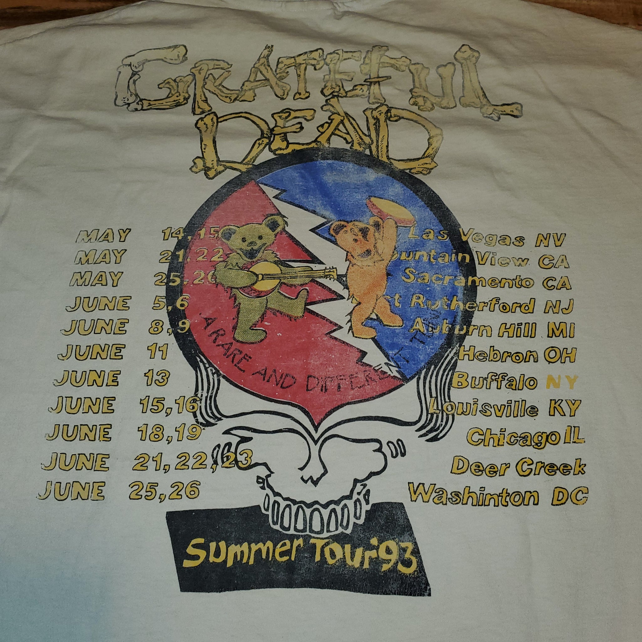 Rare Vintage Grateful Dead Concert Shirt 
