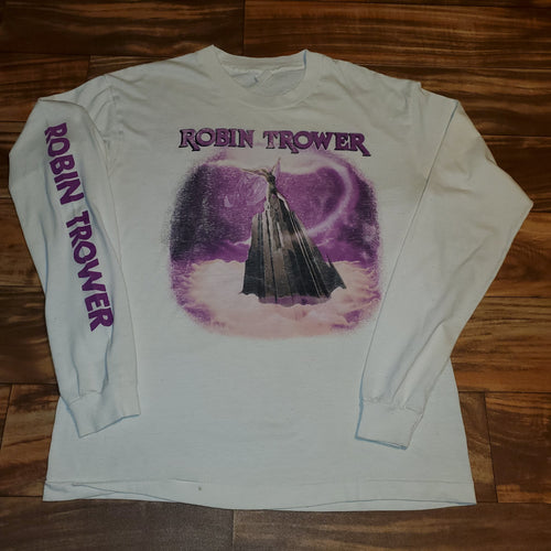 M - Vintage RARE 1987 Robin Trower Passion Tour Long Sleeve Shirt