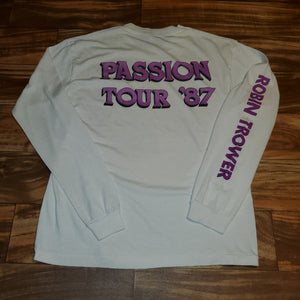 M - Vintage RARE 1987 Robin Trower Passion Tour Long Sleeve Shirt