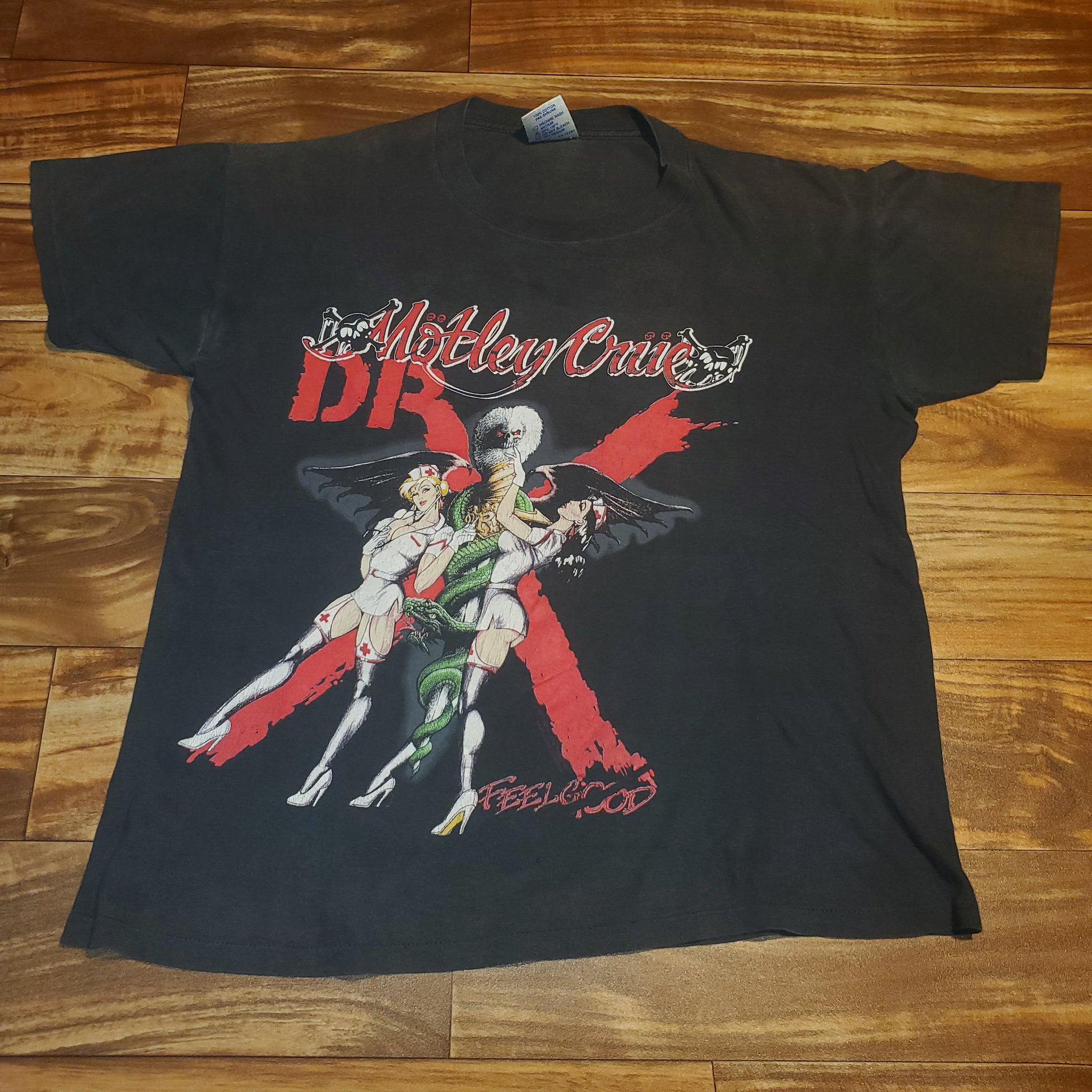 即出荷 MOTLEY CRUE / DR.FEELGOOD 1989年VINTAGE T | yasnabeauty.com