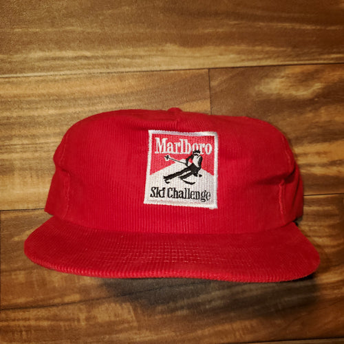 NEW Vintage Rare Marlboro Corduroy Ski Challenge Hat