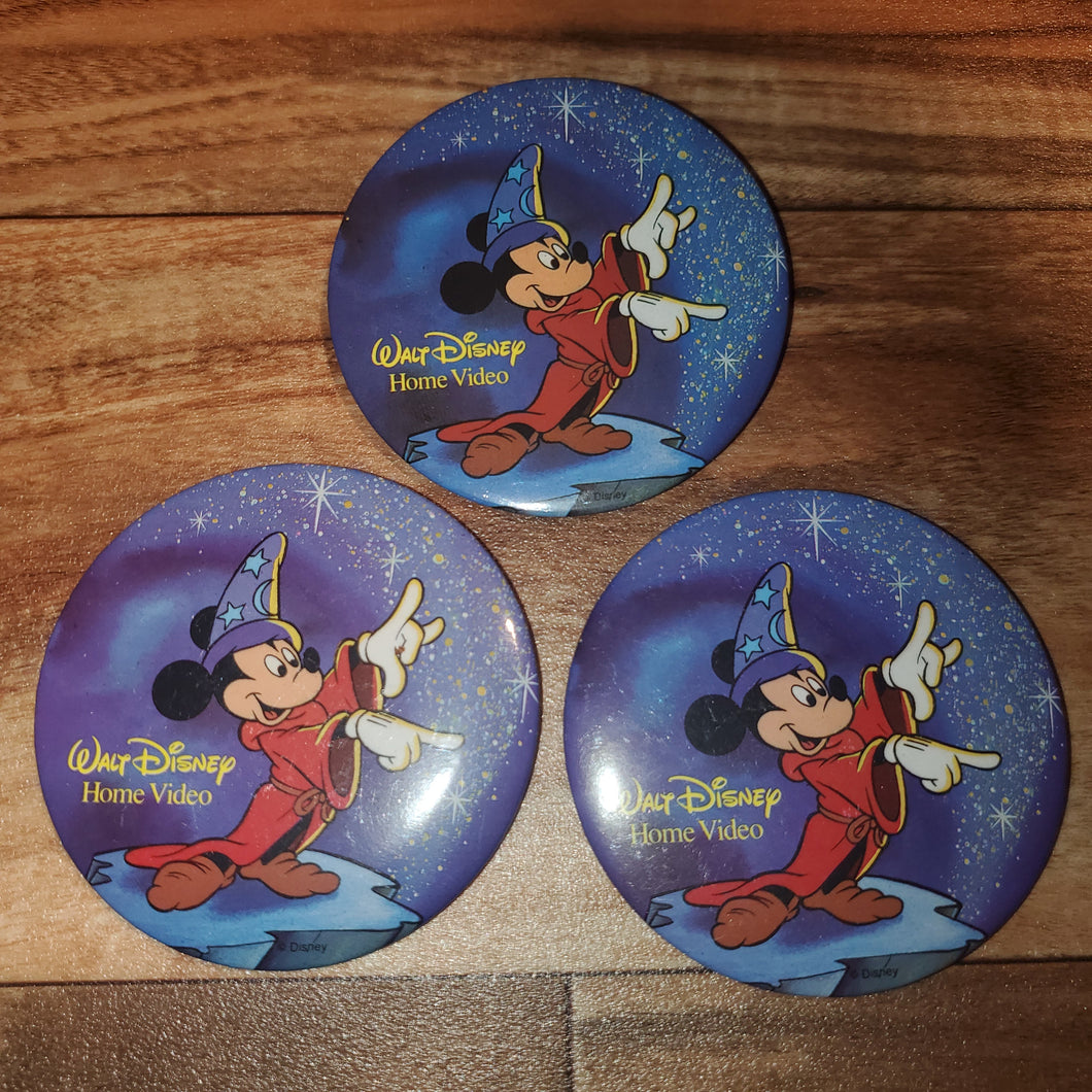 Vintage Disney Mickey Pin 3 Pack