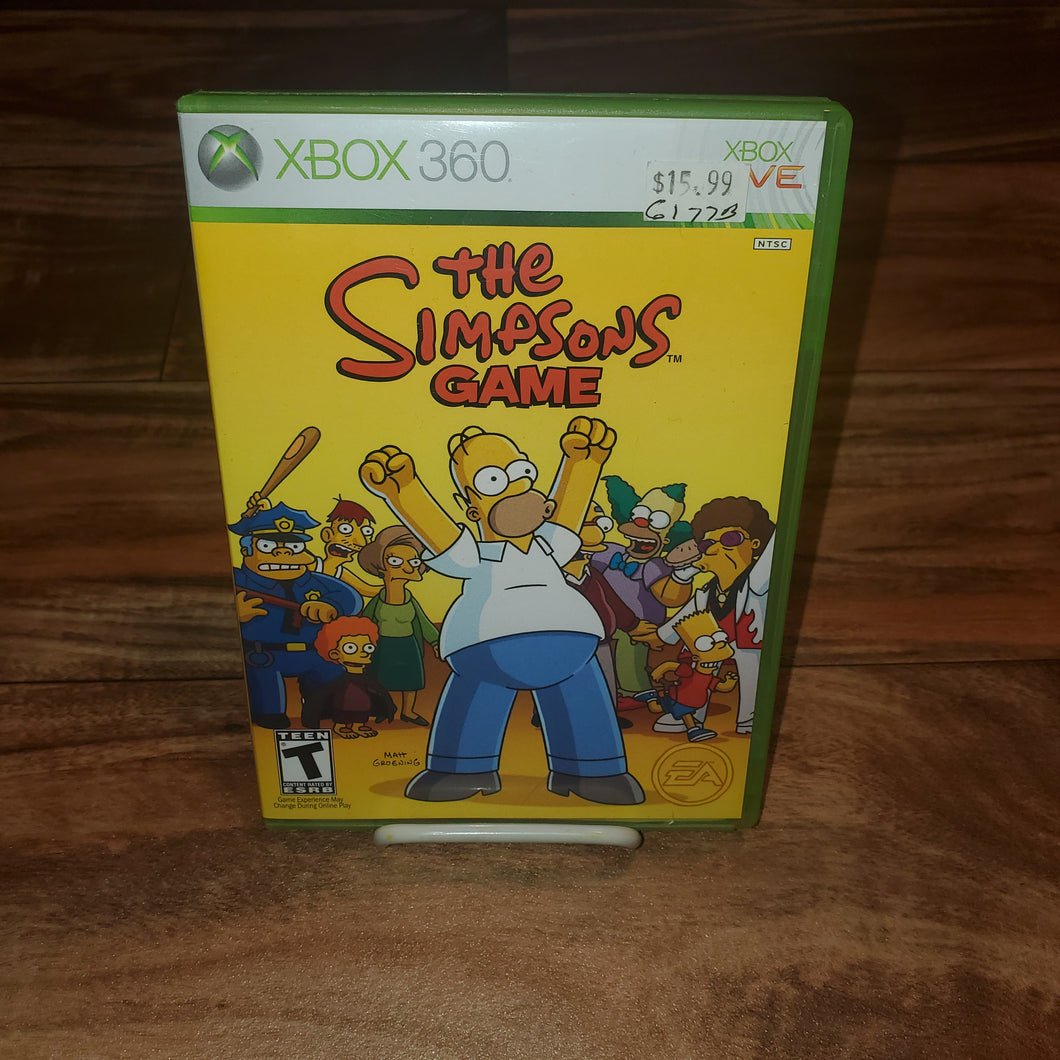 The Simpsons Game Xbox 360 Video Game