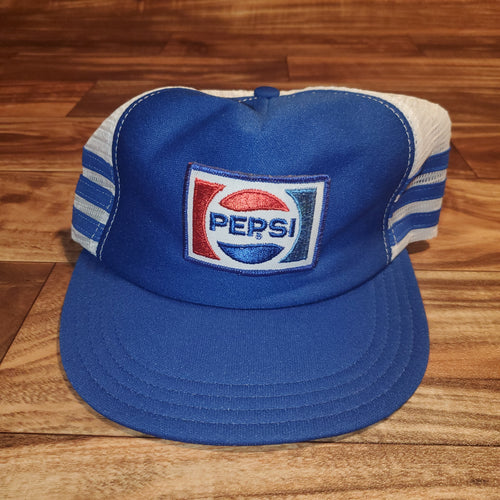 Vintage RARE Pepsi Trucker 3 Stripe Hat