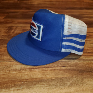 Vintage RARE Pepsi Trucker 3 Stripe Hat