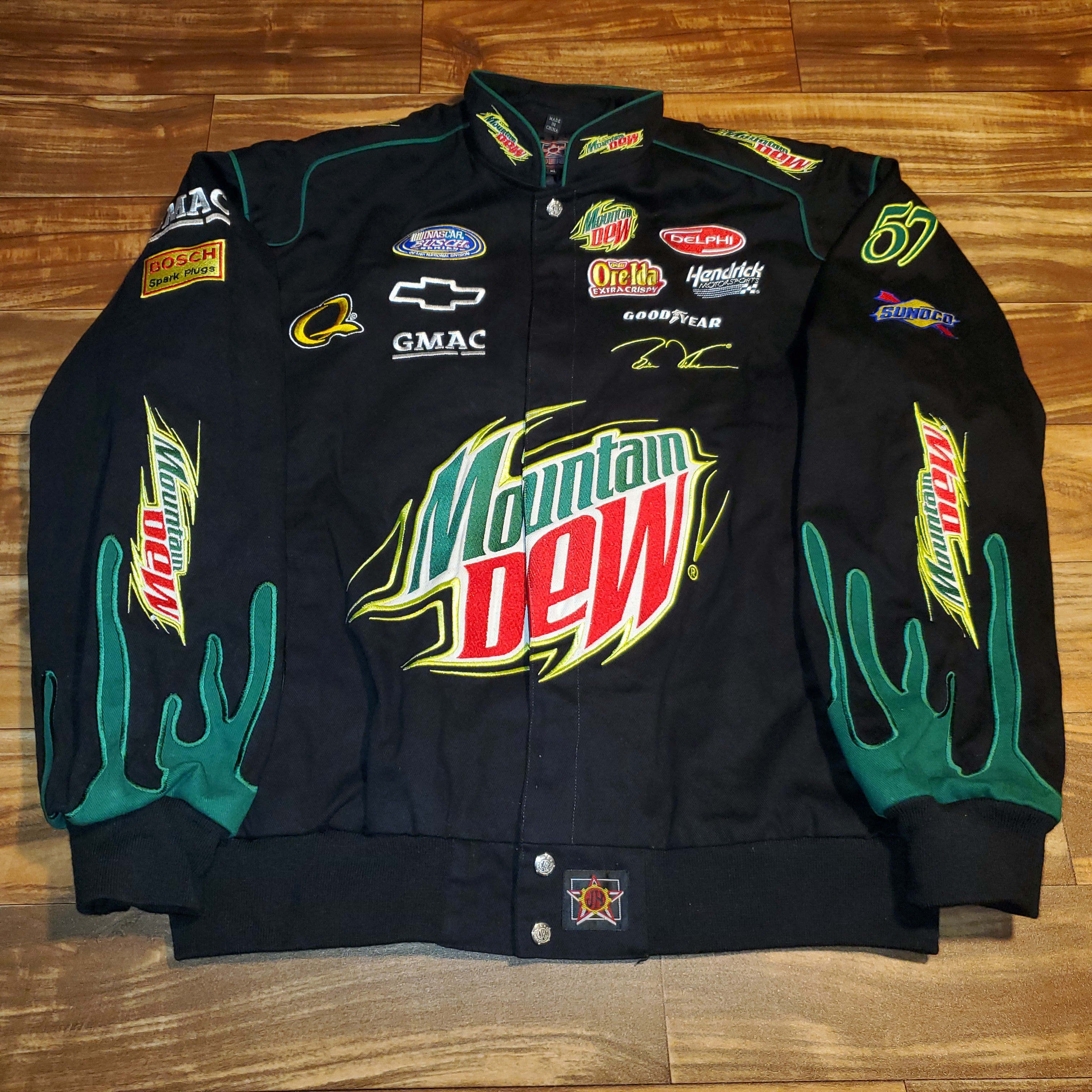 割引価格 XL/XXL Dew Mountain Nascar Vickers Brian RARE Vintage - ジャケット・アウター