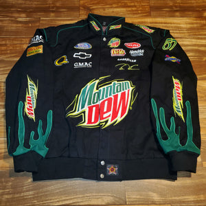XL/XXL - Vintage RARE Brian Vickers Nascar Mountain Dew Jacket