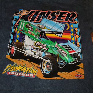 L - Vintage Steve Kinser 2003 Sprint Car Dirt Racing Shirt