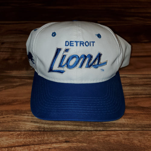 Vintage Detroit Lions Sports Specialties Script Hat
