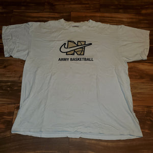 L/XL - Vintage 1990s Nike Army Thrashed Basketball Shirt