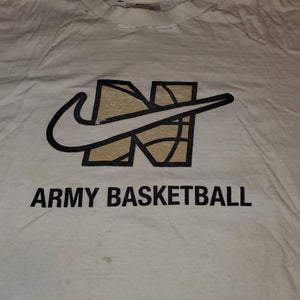 L/XL - Vintage 1990s Nike Army Thrashed Basketball Shirt