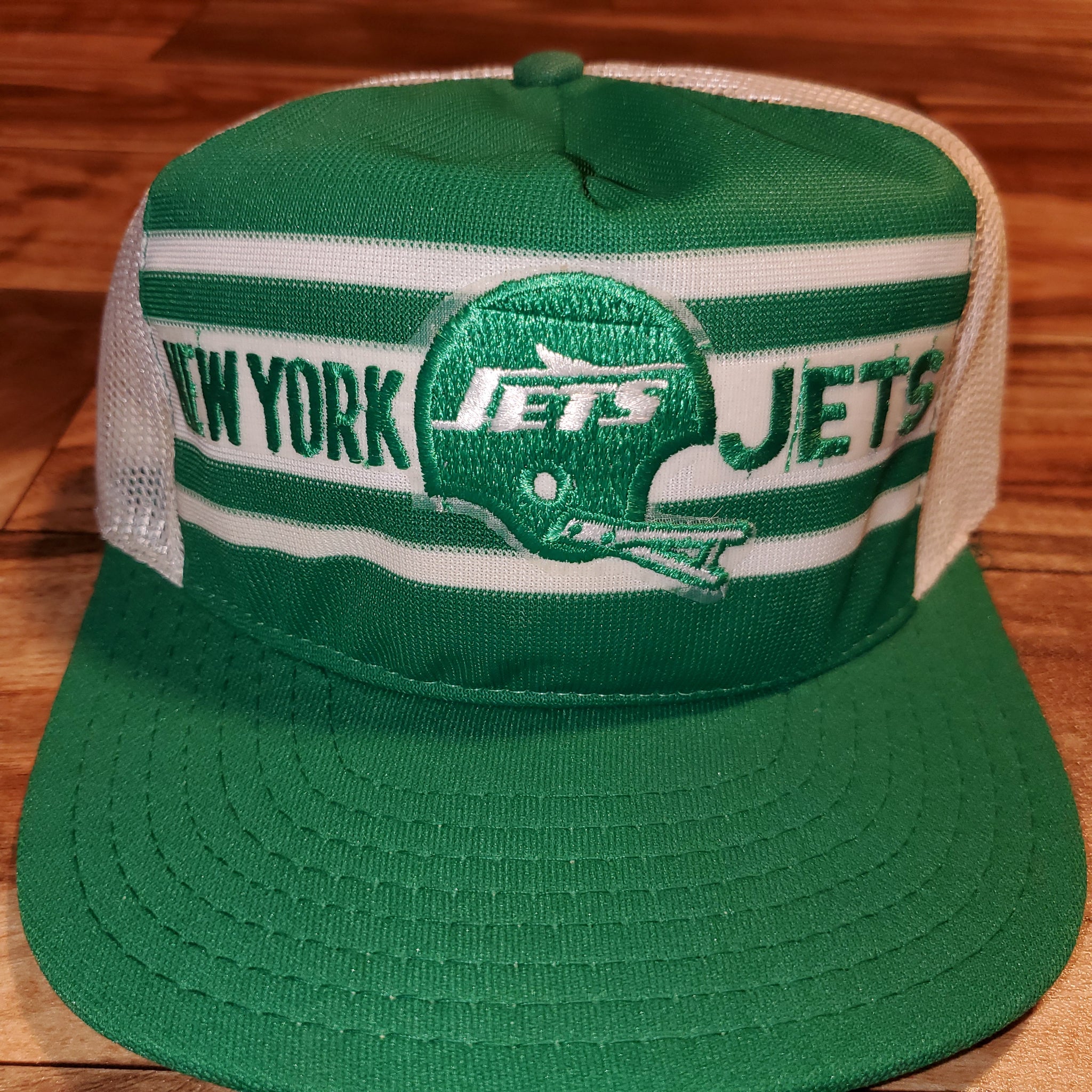 New York Jets Hat Cap Fitted S M Adult Green Reebok NFL Football Retro  Vintage