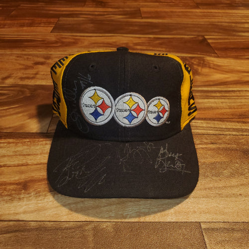 Vintage Signed Pittsburgh Steelers Hat