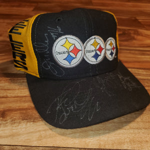 Vintage Signed Pittsburgh Steelers Hat