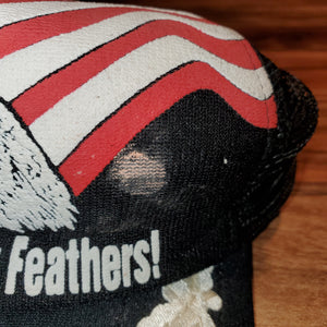 Vintage Don't Ruffle My Feathers USA Hat